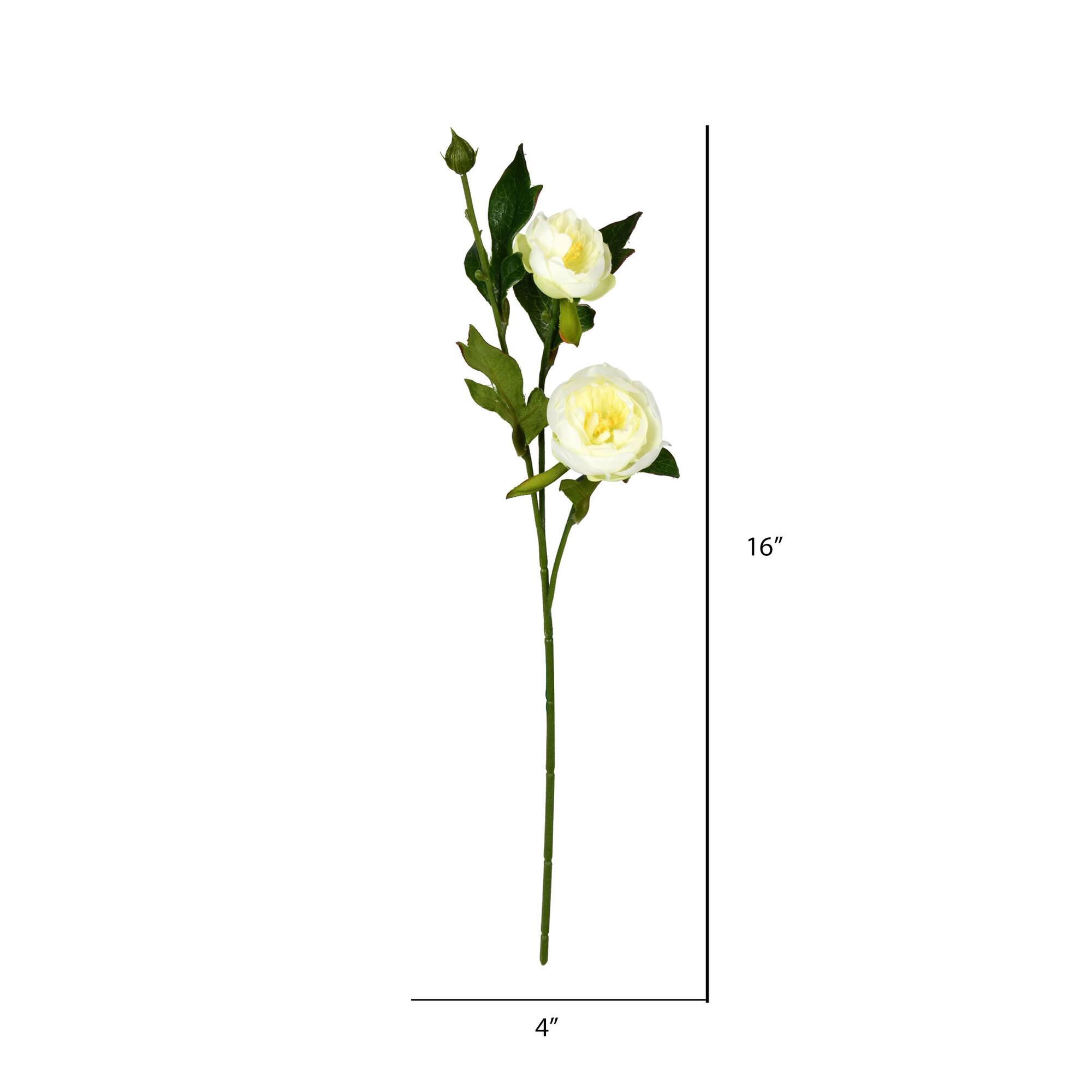 6 Pack: Cream Peony Spray